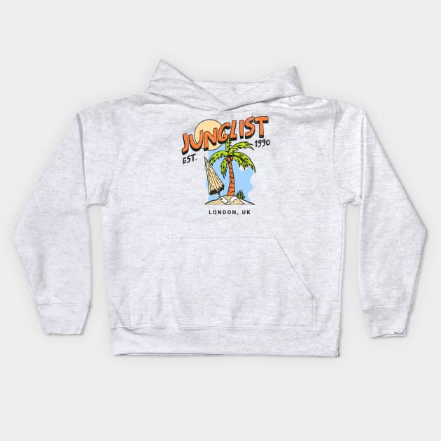 Junglist, Junglist Massive, Junglist Movement Kids Hoodie by Drum And Bass Merch